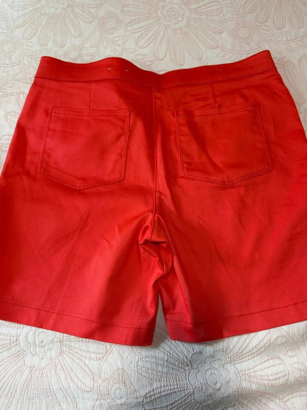 Coral Bay Vibrant Red Orange Shorts